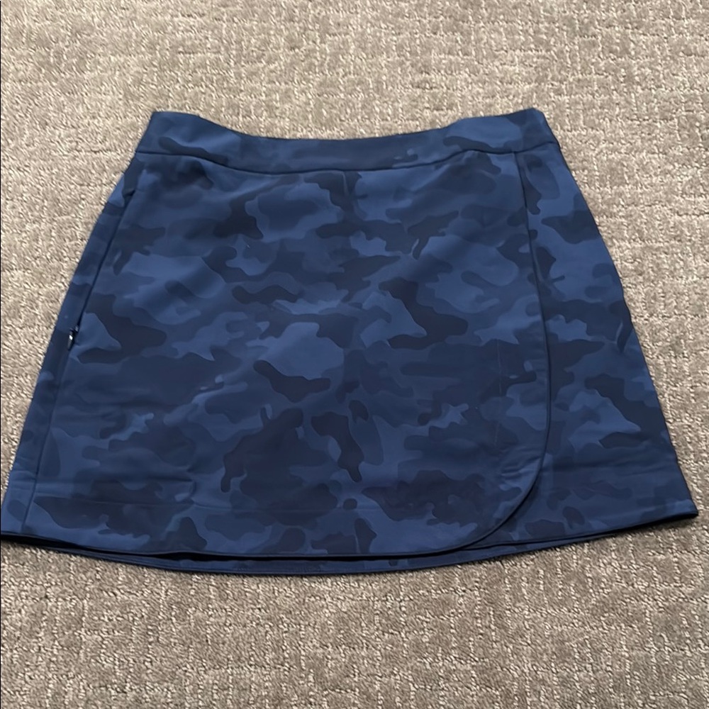 G/Fore Blue Camouflage Maverick Golf Skirt